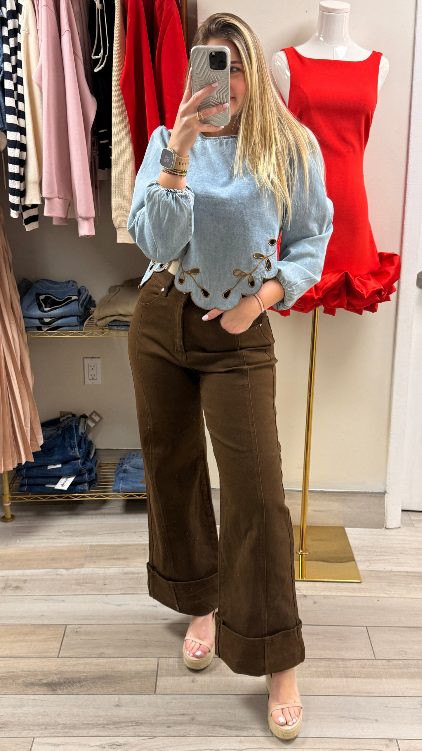 ALEJADRA BROWN JEANS